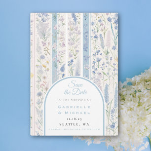 Delfter Blau-Weiß-Chinoiserie-Porzellanvogel Save The Date