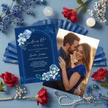 Delfter Blau-Weiße Chinoiserie Florale Brautparty