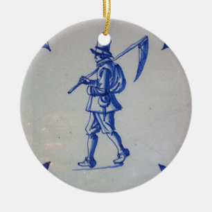 Delfter Blaue Fliese - Vorlage Keramik Ornament