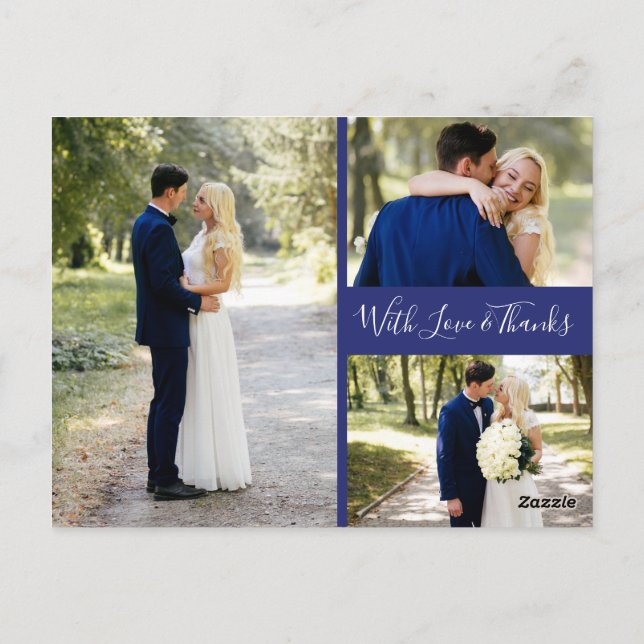 Delfts Blauw | Delft Blau dankt Ihnen Foto-Collage Postkarte (Rückseite)