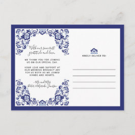 Delfts Blauw | Delft Blau dankt Ihnen Foto-Collage Postkarte