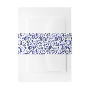 Delfts Blauw Delft Blue Dutch Wedding Einladung Einladungsbanderole