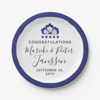 Delfts Blauw Delft Blue Pappteller