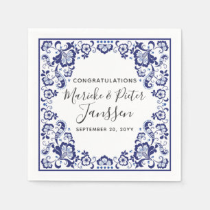 Delfts Blauw Delft Blue Serviette