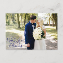 Delfts Blauw | Delft Blue Vielen Dank Single Foto Dankeskarte