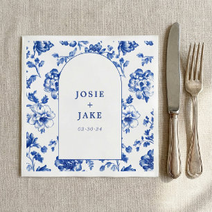 Delftware blau-weiße Bogen-Hochzeitsserviette Serviette