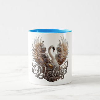 "Delfy Band Logo" Zweifarbige Tasse