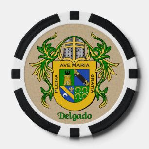 Delgado Heraldic Arms Pokerchips