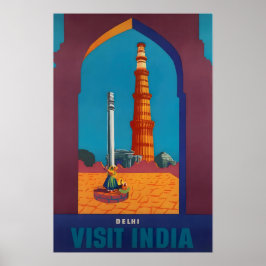 Delhi Art India Travel Poster Indian Print 