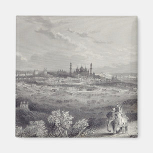 Delhi, graviert von Edward Paxman Brandard Magnet