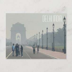 Delhi India, Postcard Postkarte