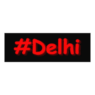 "#Delhi" Niedliches Design. Jetzt kaufen Fotodruck