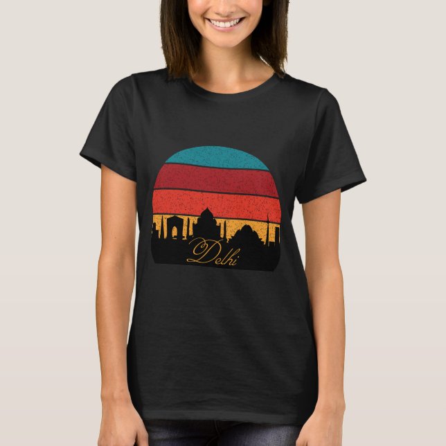 Delhi, Silhouette T-Shirt (Vorderseite)