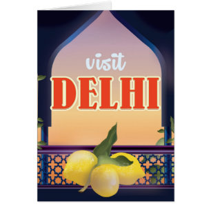 Delhi Vintage Reise Druck.