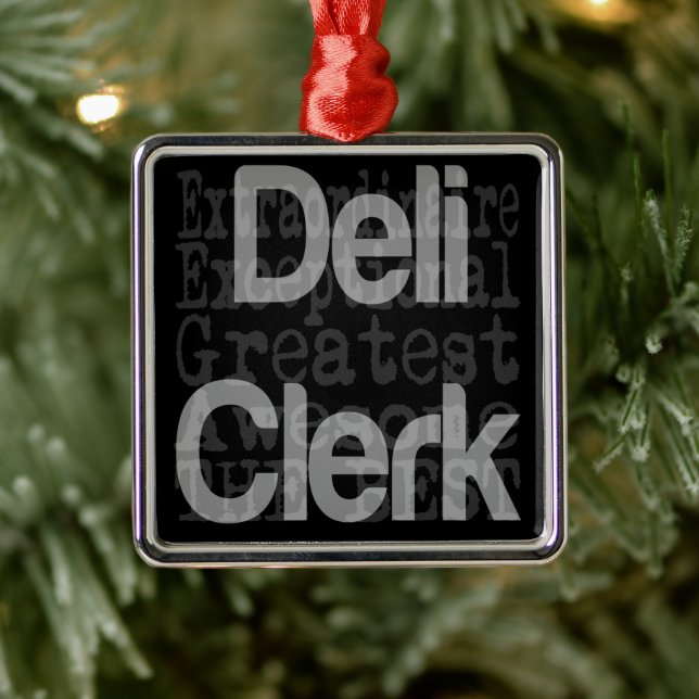 Deli Clerk Extraordinaire Ornament Aus Metall (Baum)