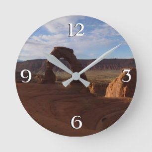 Delicate Arch II im Arches-Nationalpark Runde Wanduhr