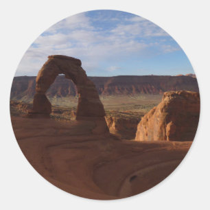 Delicate Arch II im Arches-Nationalpark Runder Aufkleber