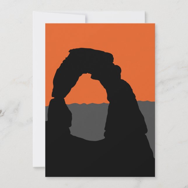 Delicate Arch in Arches National Park - Utah, USA Einladung (Vorderseite)