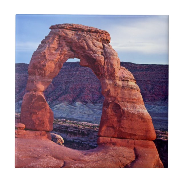 Delicate Arch in Arches National Park - Utah, USA Fliese (Vorderseite)