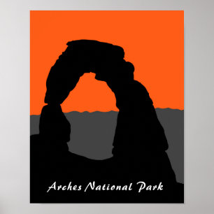 Delicate Arch in Arches National Park - Utah, USA Poster