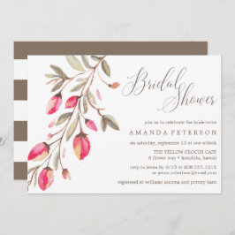 Delicate Bloom typografie Hochzeit Bridal Brunch Einladung