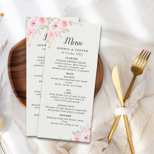Delicate Blush Roses Wedding Theme Programm (Von Creator hochgeladen)
