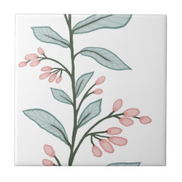 Delicate Botanic Reverie L4 Große Pflanze Pasta Fliese