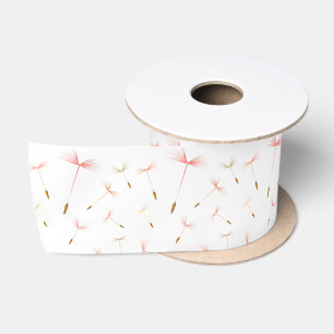 Delicate Dandelions Satin Ribbon Satinband