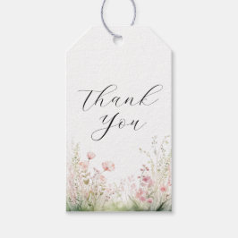 Delicate Floral Wedding Vielen Dank Geschenkanhänger