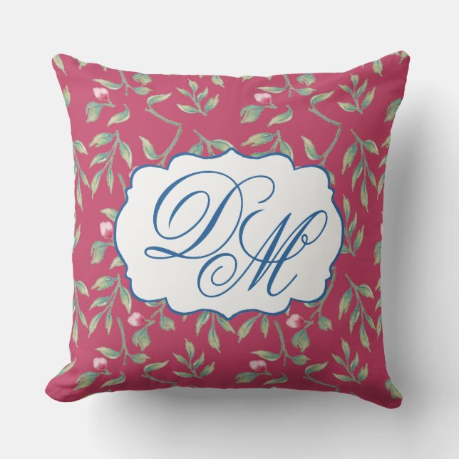 Delicate Florals Innuendo Pink Kissen (Vorderseite)