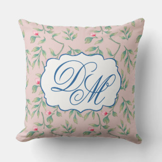 Delicate Florals Mauve Chalk Kissen