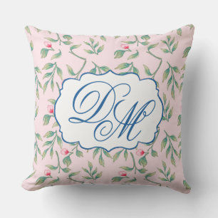 Delicate Florals Nosegay Pink Kissen
