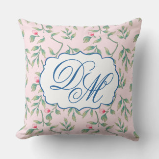 Delicate Florals Nosegay Pink Kissen