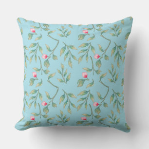 Delicate Florals Spun Sugar Kissen