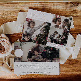 Delicate Foil Happy Holidays 4 Foto Newsletter Folien Feiertagskarte