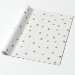 Delicate Gold Sepia Hearts Confetti White Gevor Geschenkpapier<br><div class="desc">Süße,  delikate Liebe. Für Hochzeiten Brautparty Valentinstag,  Geburtstage etc.</div>