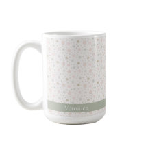 Delicate Gray Snowflake Muster Weihnachtsname