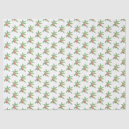 Delicate Holly berries Christmas Seidenpapier