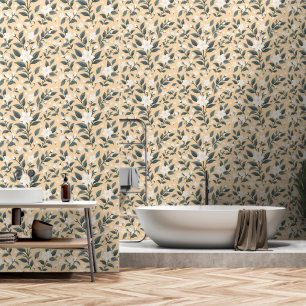 Delicate Jasmine Floral Pattern Tapete