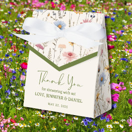 Delicate Pastel Boho Floral Baby Dusche Geschenkschachtel