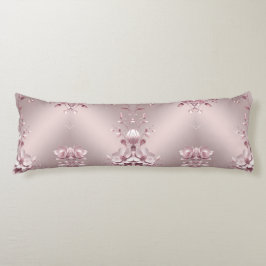 Delicate Pink Floral Body Pillow Seitenschläferkissen