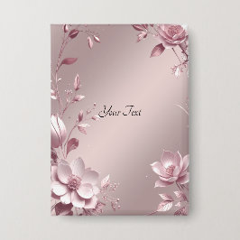 Delicate Pink Floral Button