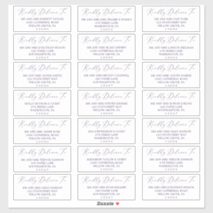 Delicate Plum Lila Guest Address Labels