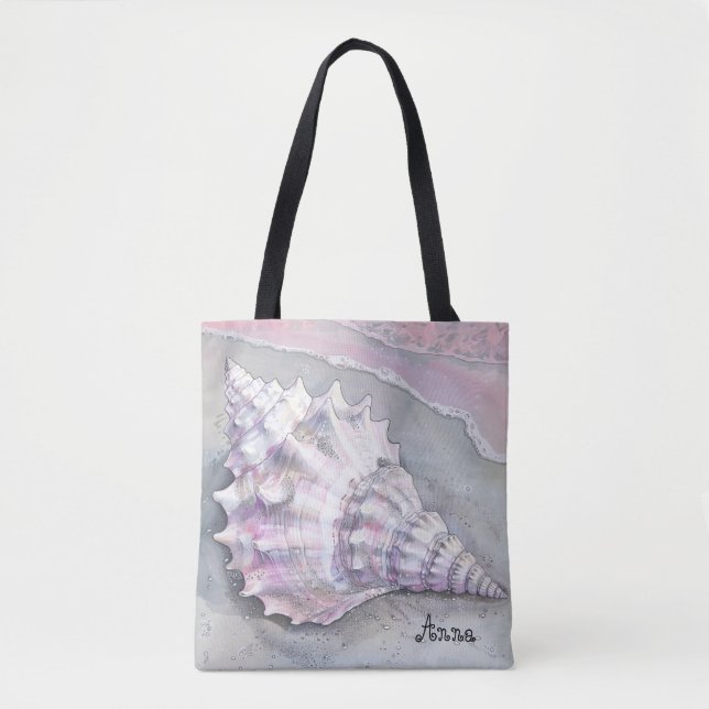 Delicate Soft Pastel Lilac Seashell (Vorderseite)
