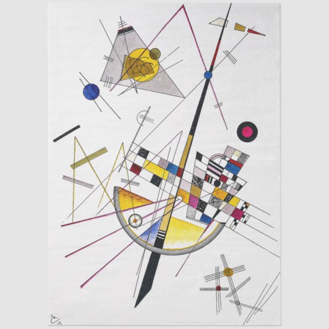 Delicate Tension #85 -  Kandinsky Art Decoupage  Seidenpapier (Vorderseite)