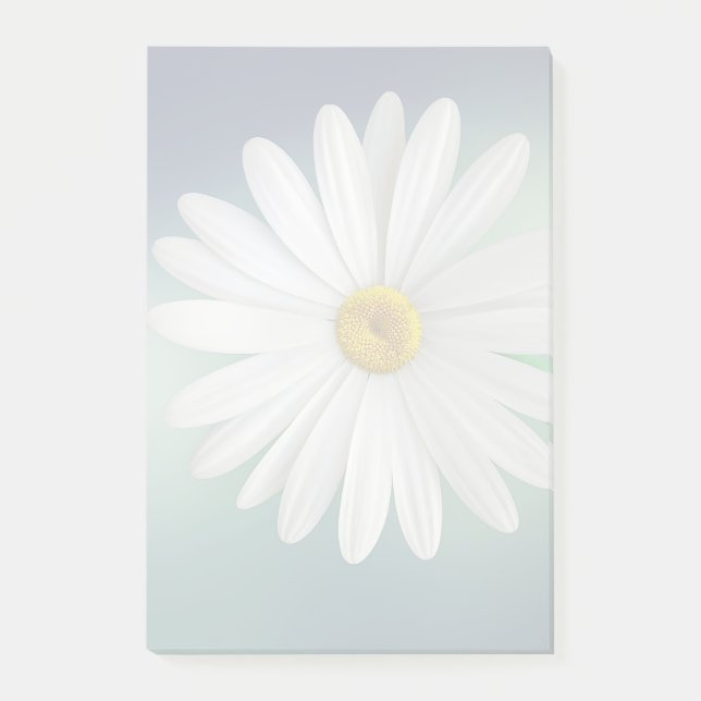 Delicate White Daisy Post-it Klebezettel (Vorderseite)