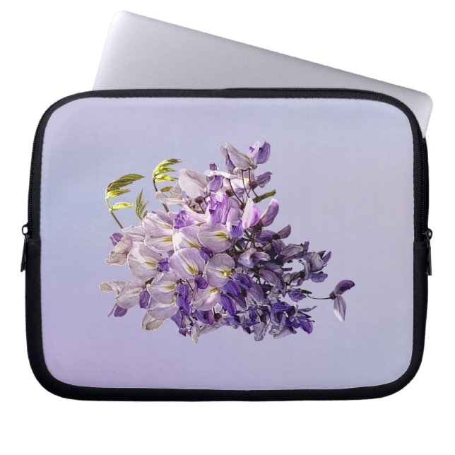 Delicate Wisteria Laptopschutzhülle (Vorderseite)