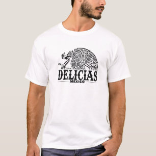 Delicias Mexico Eagle Retro Vintag erschüttert T-Shirt