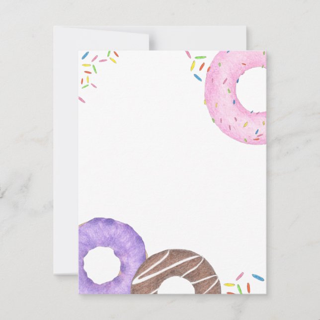 Delicious Donuts Note Card Mitteilungskarte (Vorderseite)