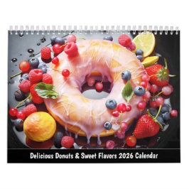 Delicious Donuts & Sweet Flavors 2026 Calendar Kalender